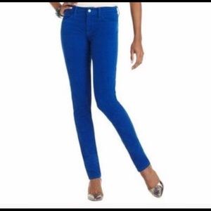 Loft Super Skinny Blue Corduroy Pants